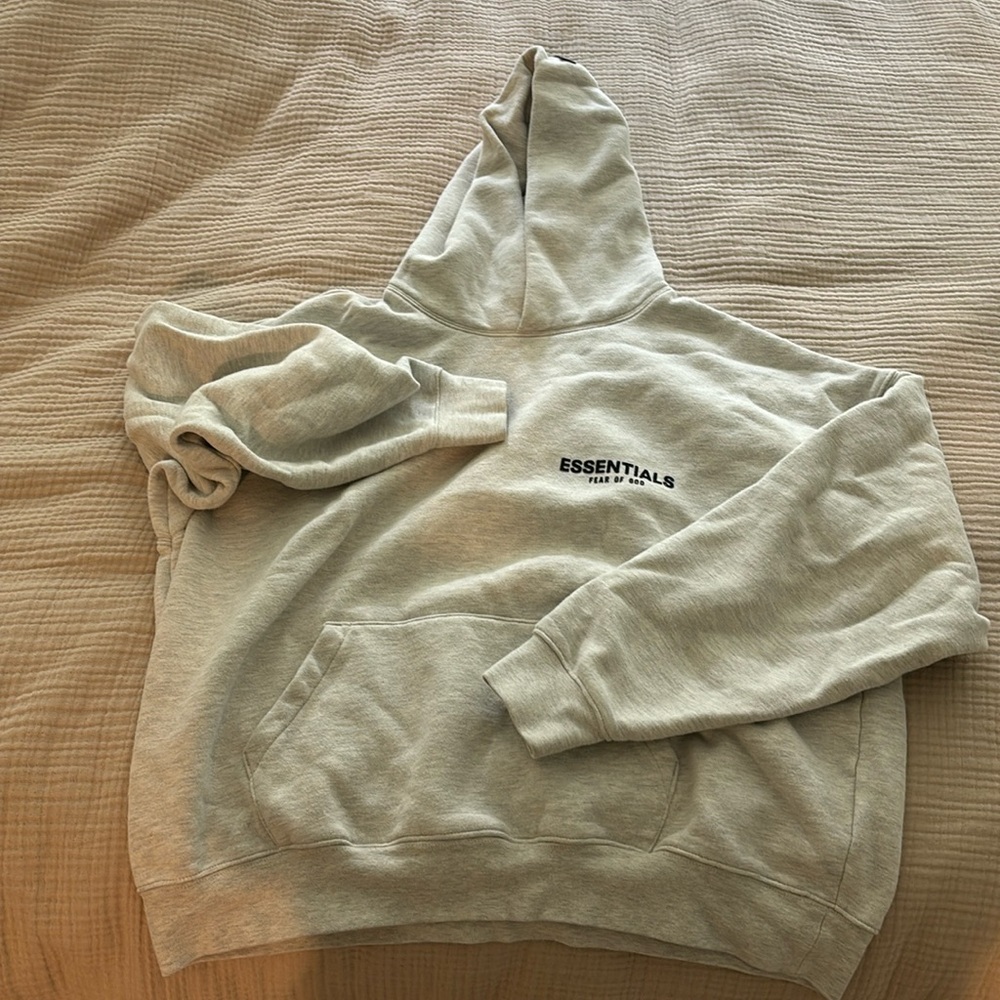 Essentials Fear of God gray hoodie
